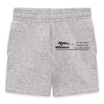 My Silence, Kleidungsdesign - Baby Shorts - Grau meliert - Vorne