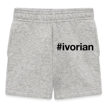 Hashtag ivoirien Côte d’Ivoire - Short Bébé - gris chiné - Devant