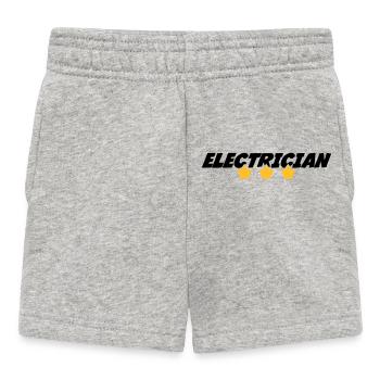 Electrician Electricity Elektriker Electricien Job - Baby Shorts - heather grey - Front