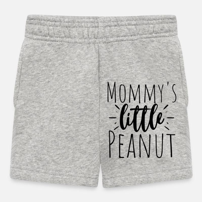 La petite cacahuète de maman - Short Bébé - gris chiné