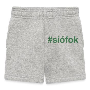 SIOFOK Hungary Ungarn Hashtag - Baby Shorts - Grau meliert - Vorne