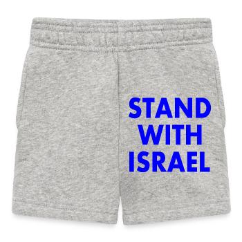 Stand with israel - Baby Shorts - heather grey - Front