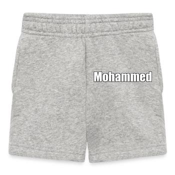 Muhammad - (Menschenname) - Baby Shorts - Grau meliert - Vorne