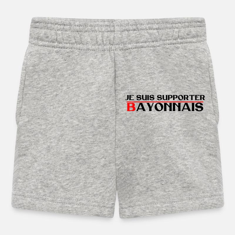 Je suis supporter Bayonnais - Short Bébé - gris chiné