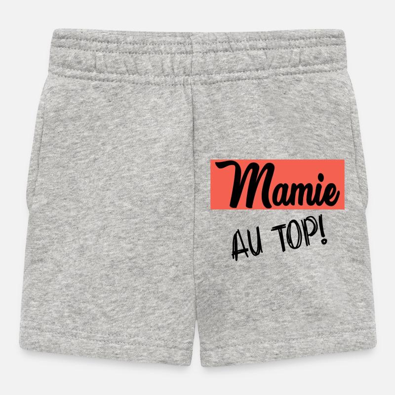 MAMIE - Short Bébé - gris chiné