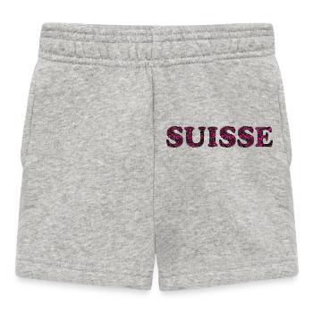 SCHWEIZ. LAND - Baby Shorts - Grau meliert - Vorne