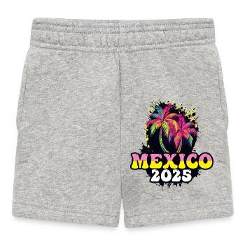 Mexico 2025 Holiday Palms - Baby Shorts - heather grey - Front