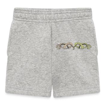 Sea Serpents: Medieval Bestiary - Baby Shorts - heather grey - Front