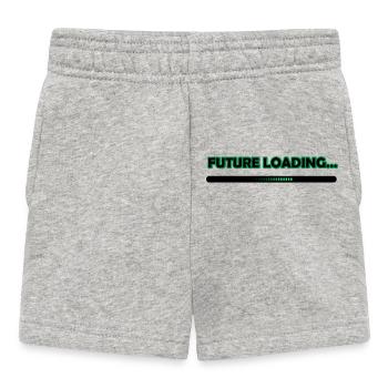 Future Loading Progress Tee - Baby Shorts - heather grey - Front