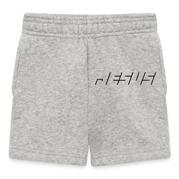 Jesus | Liebe | Glaube | Geschenk - Baby Shorts - Grau meliert - Vorne