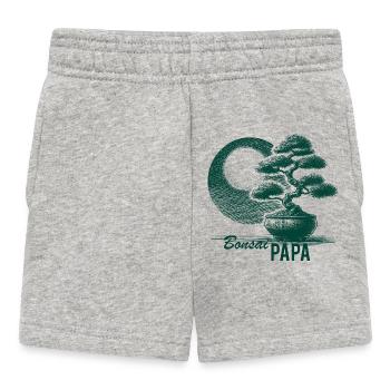 Bonsai Papa - Baby Shorts - heather grey - Front