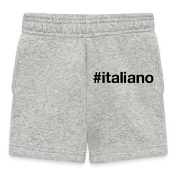 ITALIANO Hashtag I'm Italian Italy Italia - Baby Shorts - heather grey - Front