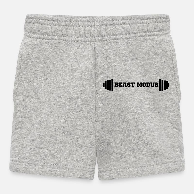 Fintess Mode - Baby Shorts - Grau meliert