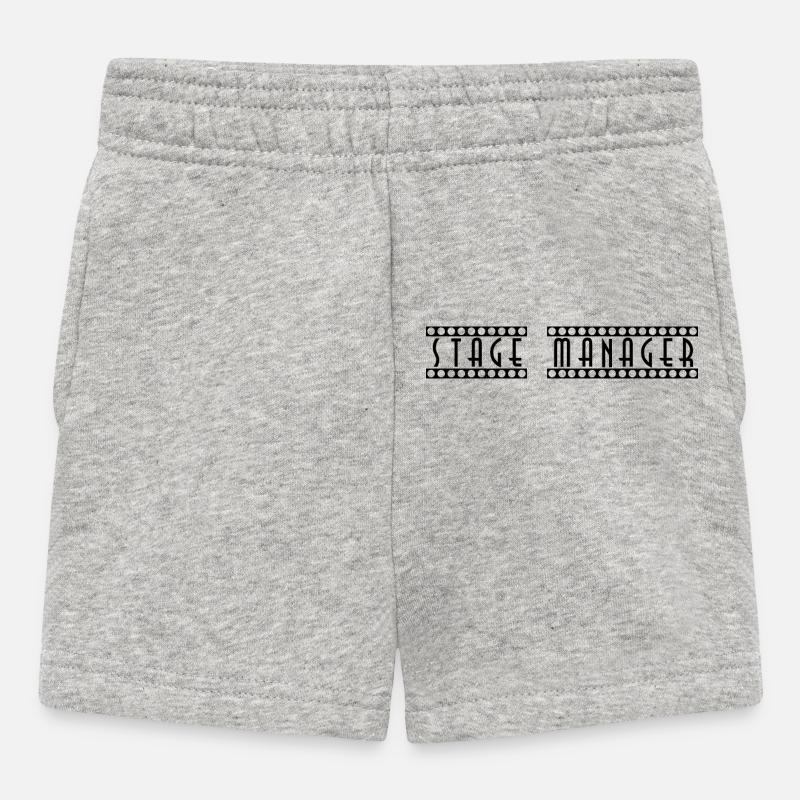 Stage_Manager - Baby Shorts - heather grey