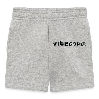 VibeCoder Glitch Neon - Baby Shorts - heather grey - Front