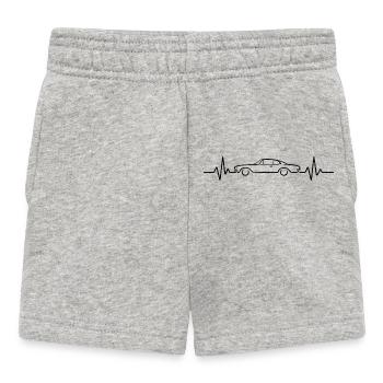 Authentic Vintage Style Writing - Baby Shorts - heather grey - Front