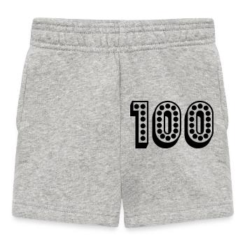 100. 100 ANS. 100e ANNIVERSAIRE. ANNIVERSAIRE 100 - Short Bébé - gris chiné - Devant