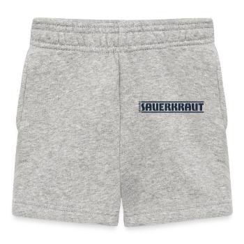 „Genussmittel“ Serie | Sauerkraut - Baby Shorts - Grau meliert - Vorne