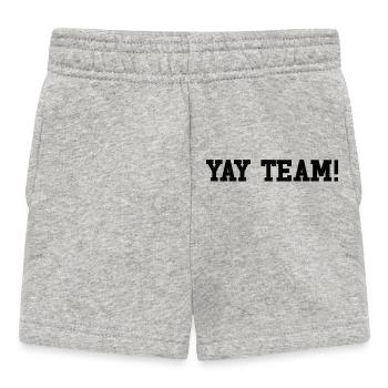 Hourra, l’équipe ! Hourra, équipe de fans de sport sans méfiance - Short Bébé - gris chiné - Devant