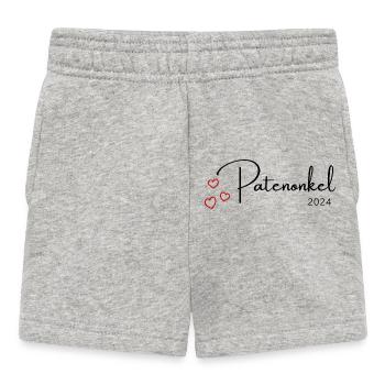 Patenonkel 2024 - Baby Shorts - Grau meliert - Vorne