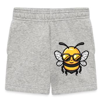 Abeille Cool BD - Short Bébé - gris chiné - Devant
