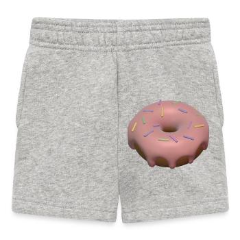 3D-Donut - Baby Shorts - Grau meliert - Vorne