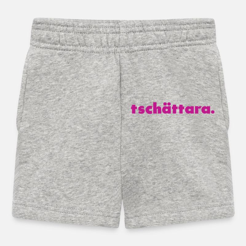 Tschättara. - Short Bébé - gris chiné