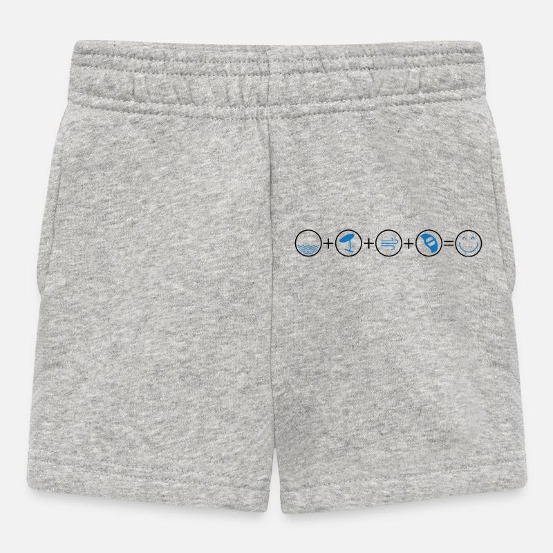 Icônes d’aile - Short Bébé - gris chiné