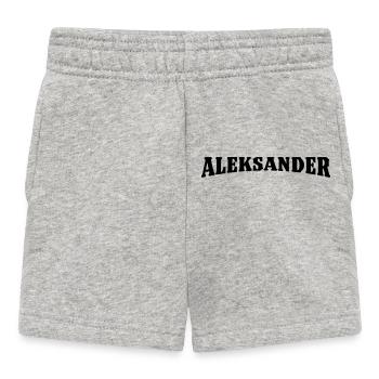 Don d’Aleksander - Short Bébé - gris chiné - Devant