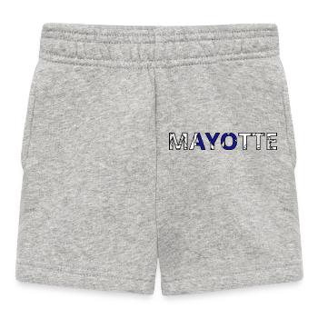 Mayotte Flag - Baby Shorts - heather grey - Front