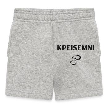 KPEISEMNI – Chemise Antwerp Borders - Short Bébé - gris chiné - Devant