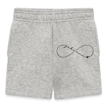 Johanna Nom Symbole de l’Infini - Short Bébé - gris chiné - Devant