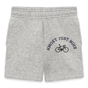 Kmoet just nothing, Antwerp dialect Shirts - Baby Shorts - heather grey - Front