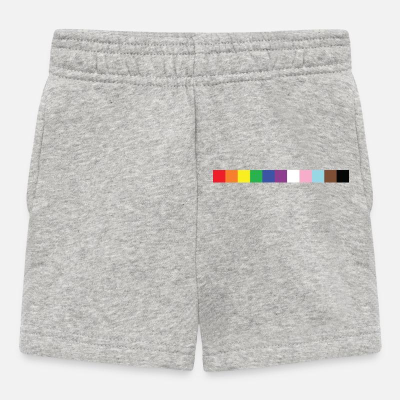 Médaille de la couleur LGBTQ - Short Bébé - gris chiné