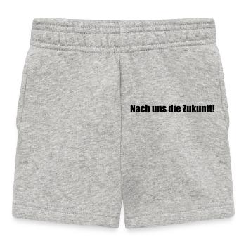 After us, the future! - Baby Shorts - heather grey - Front