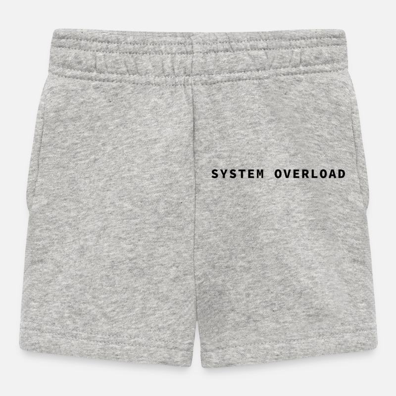 SYSTEM OVERLOAD - Baby Shorts - heather grey