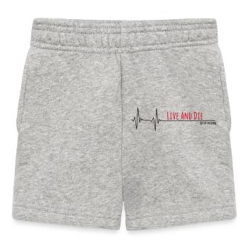 Vivre et mourir - c’est la vie cardio - Short Bébé - gris chiné - Devant