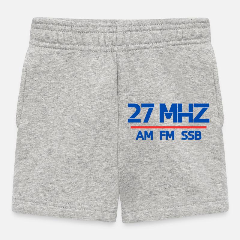 27 MHz sur ssb FM - Short Bébé - gris chiné