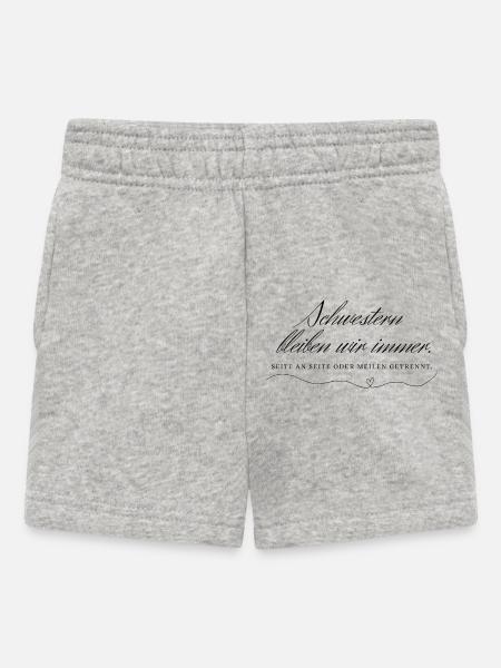 Schwester - Baby Shorts - Grau meliert