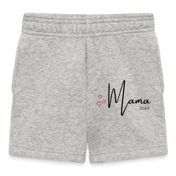 Mama 2024 - Baby Shorts - Grau meliert - Vorne