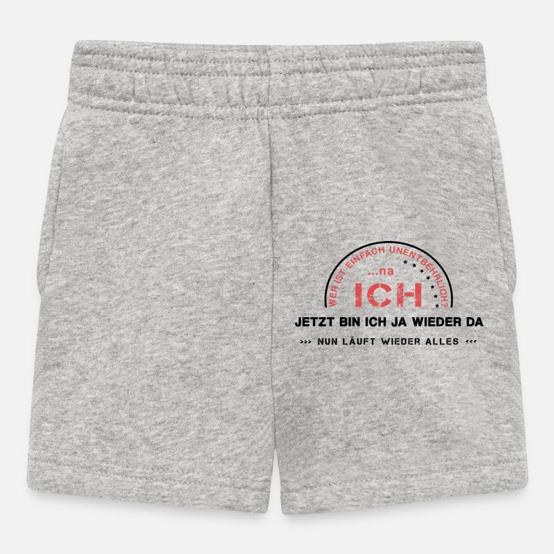 Indispensable ego I - Baby Shorts - heather grey