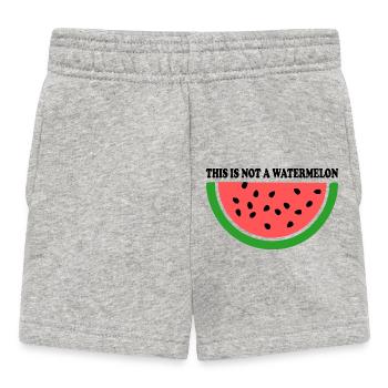 THIS IS NOT A WATERMELON - Baby Shorts - Grau meliert - Vorne