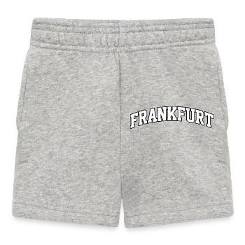 Logo Frankfurt : Design collégial cosmopolite - Short Bébé - gris chiné - Devant