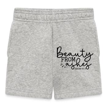 La beauté de ses cendres - Short Bébé - gris chiné - Devant