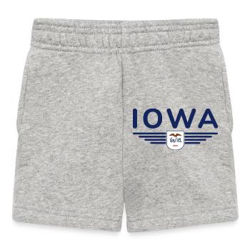 Iowa Fan T-Shirt – Your State! - Baby Shorts - heather grey - Front
