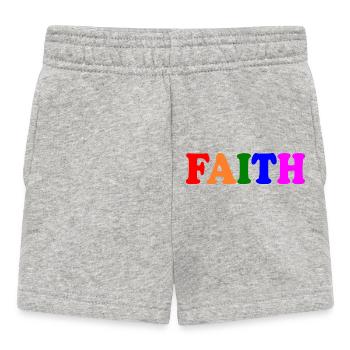 Faith - Baby Shorts - heather grey - Front
