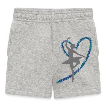 Prima ballerina - Baby Shorts - heather grey - Front