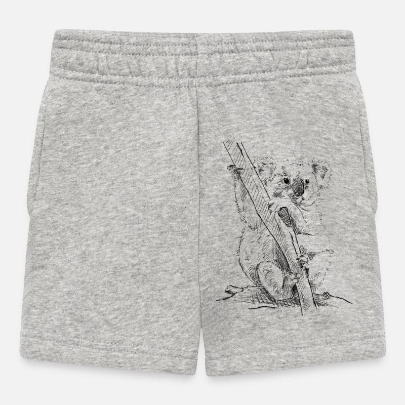 Koala - Baby Shorts - Grau meliert