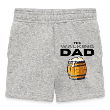 Walking Dad - Baby Shorts - heather grey - Front