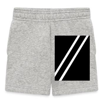 Rayures noires - Short Bébé - gris chiné - Devant